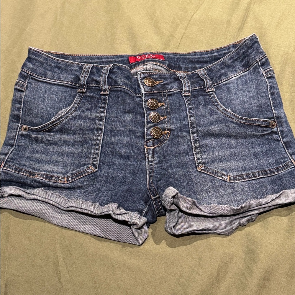 Guess Button-fly Denim Shorts Sz 27